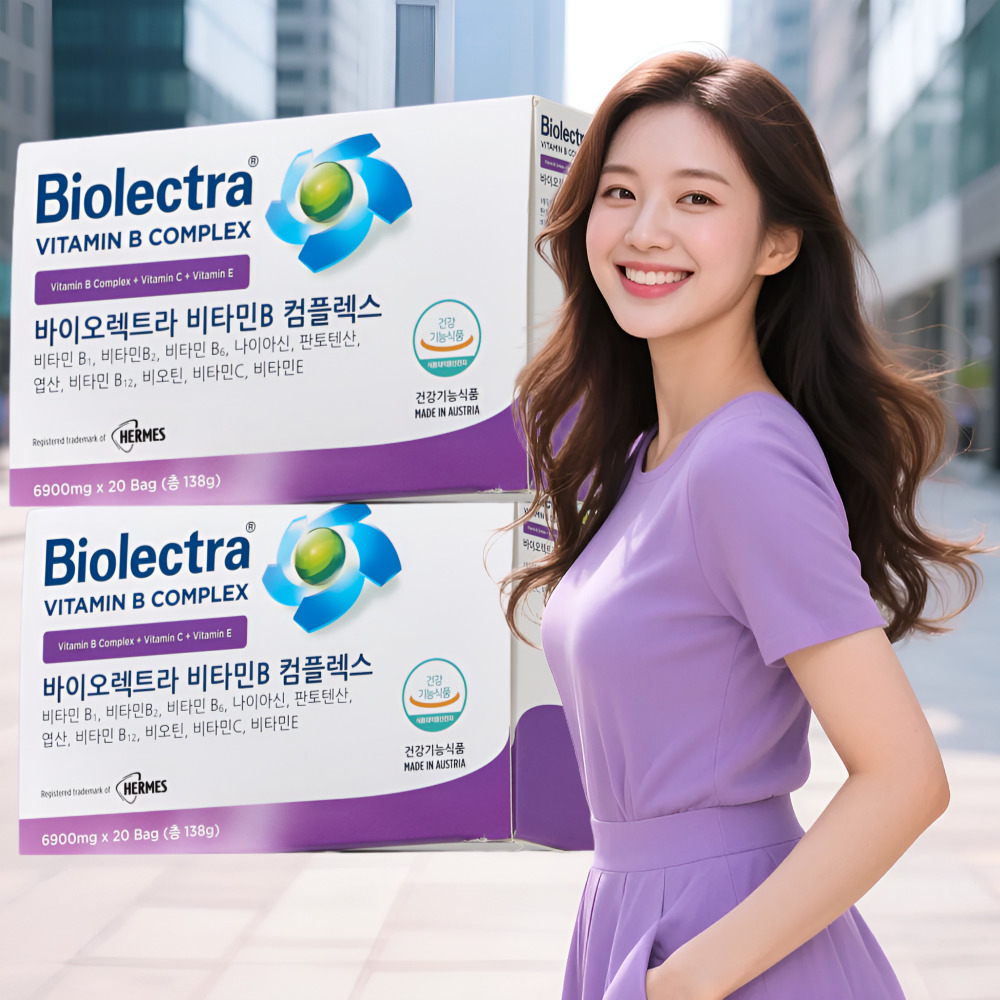 [약국판매정품 110년전통의기술] 바이오렉트라 비타민B 컴플렉스 비타민B군 나이아신 판토텐산 엽산 비오틴 비타민C 비타민E 134,000원
