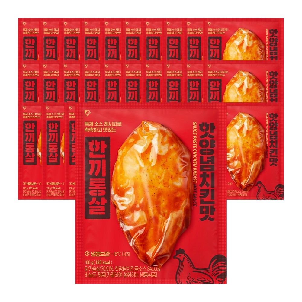 한끼통살 통살 닭가슴살 핫양념치킨맛 30개입 65,500원