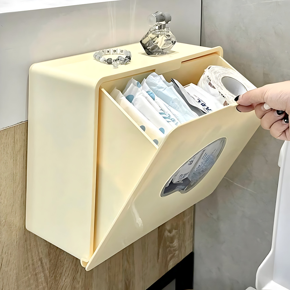 홈비 이지오픈 무타공 다용도 욕실선반 화장실 수납함, 버터옐로우 21,900원