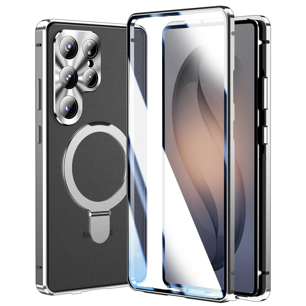 헤미션 갤럭시 S25/S26 울트라 풀커버  맥세이프 케이스 - 양면강화유리 마그네틱 자동흡착  MagSafe 거치대 케이스 23,900원