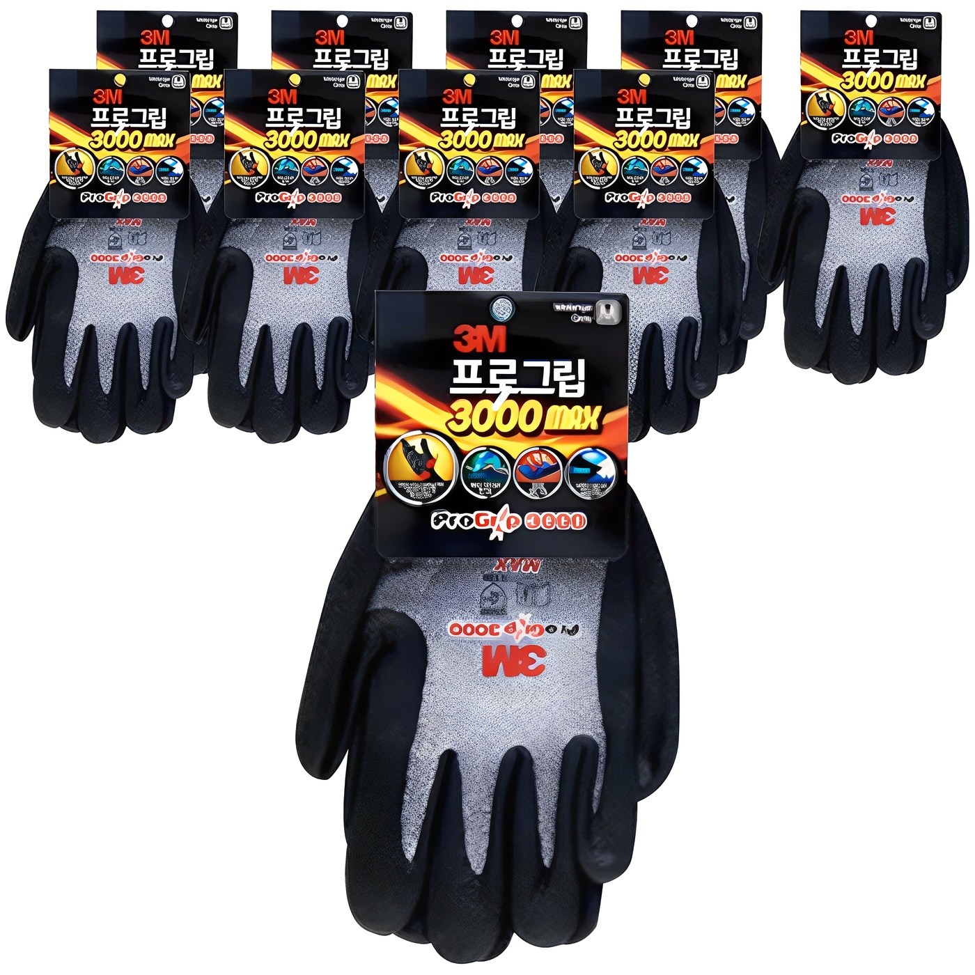 쓰리엠 프로그립 3000 MAX 장갑 양손세트, 멜란지그레이, 10개 20,390원