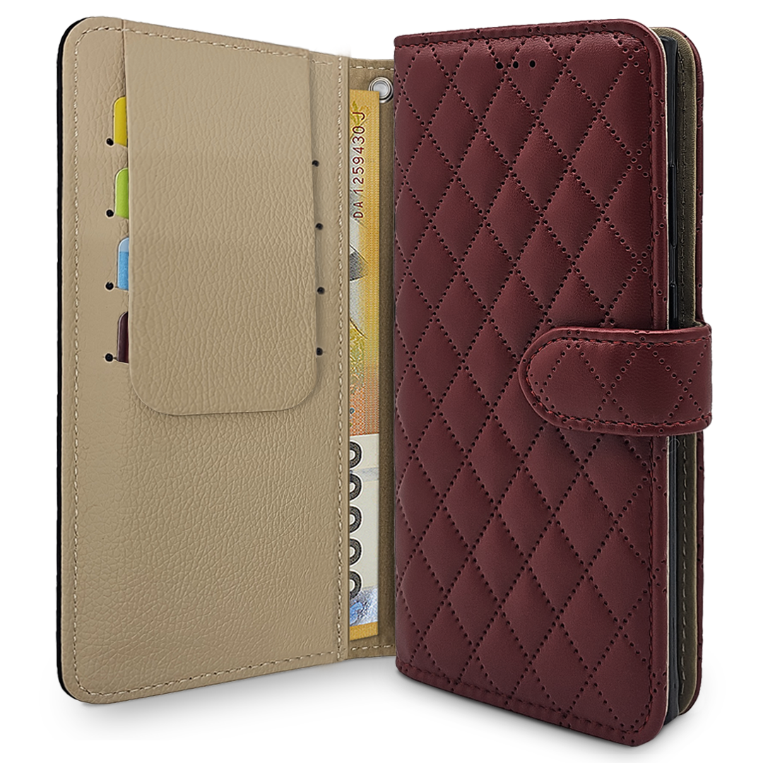 아리움 헤리스 퀼팅 지갑형 카드 분실방지 덮개 다이어리 케이스 28,000원