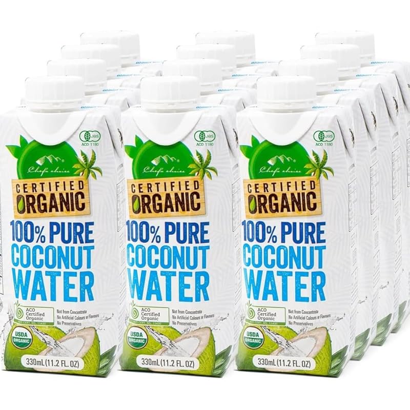 요리사 초이스 유기농 코코넛 워터 330ml 6개/1상자 무첨가 Organic 100%pure coconut water 6개 2상자 61,740원