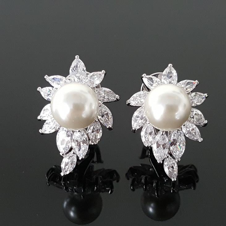 아름쥬얼리 샤이닝 진주 귀걸이 클립형가능 38,900원