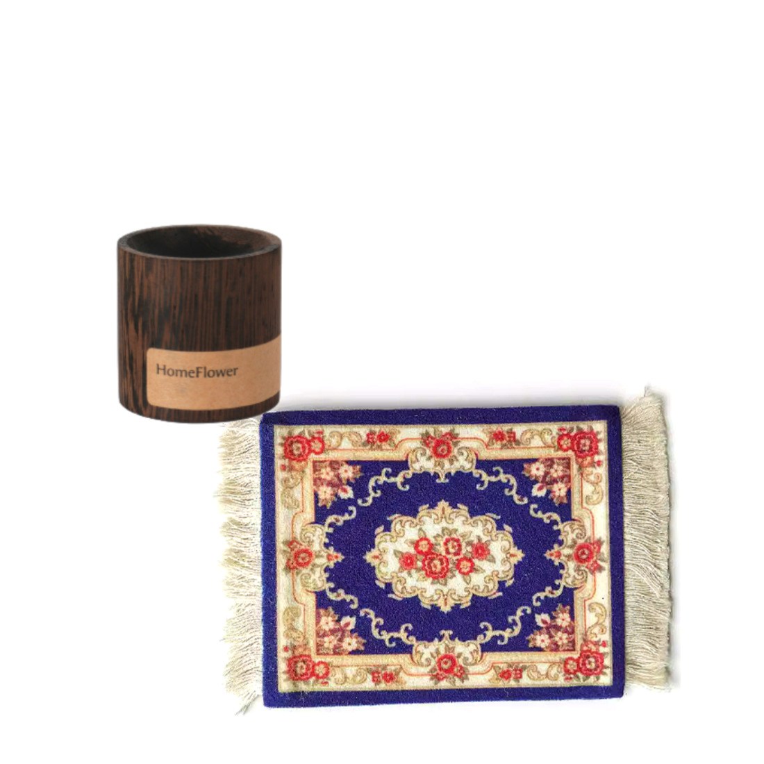 시향 페르시안 카페트 확산목 향수 우드볼 만트라 아로마오일 터키 컵받침 빈티지 천연 발향 릴렉싱 에스닉 매트 카펫 테슬, 1개, 호두나무 15,300원