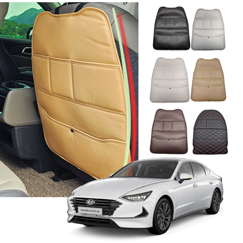 (꾸러기점빵) 전차종공용 쏘나타 킥커버 뒷좌석매트 보호매트 포켓매트 소나타dn8 쏘나타, 1세트, 블랙레드(헤드라운드) 43,000원