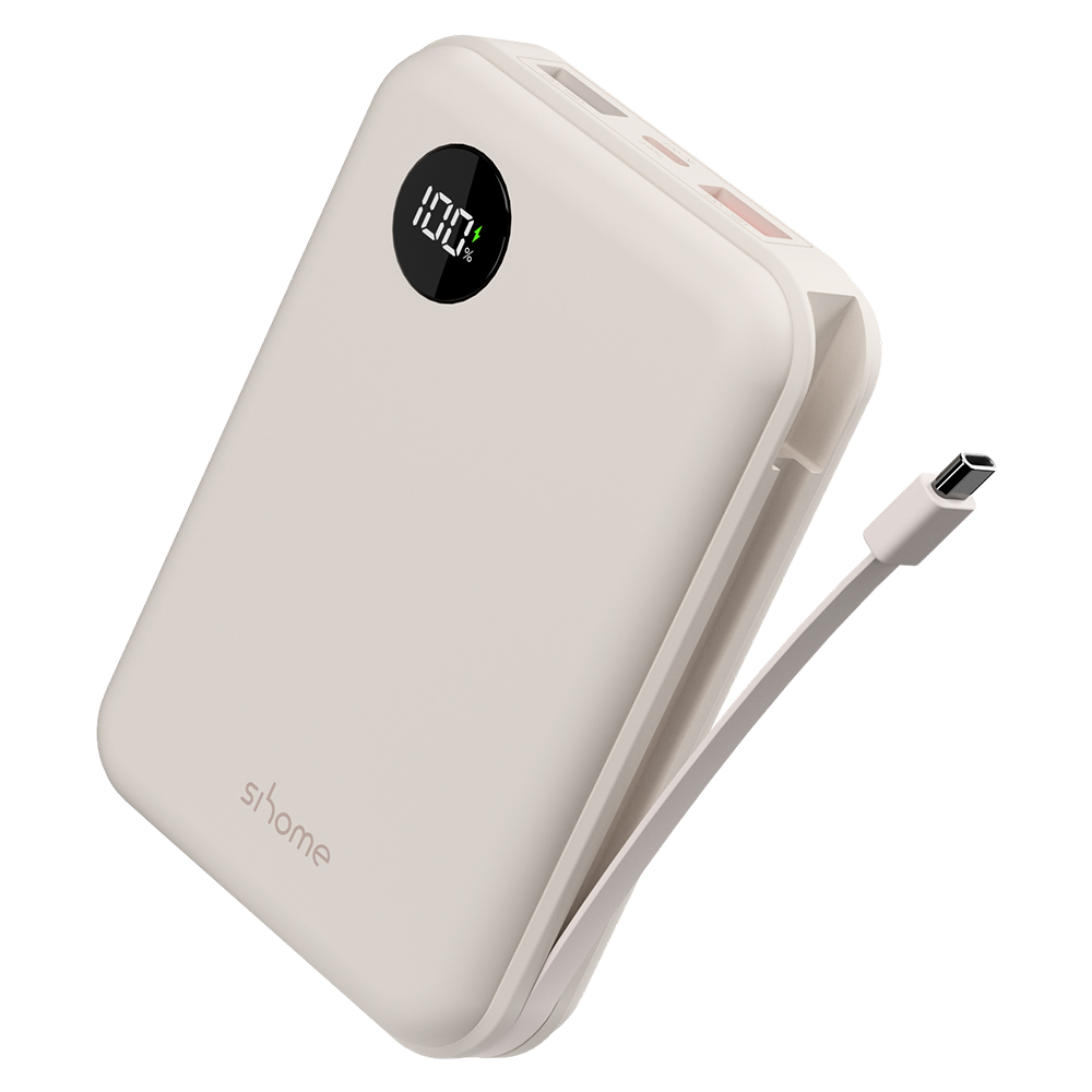 시홈 PD 22.5W 고속충전 대용량 일체형 보조배터리 20000mAh C타입, SH-FB2Y, 크림베이지 30,900원