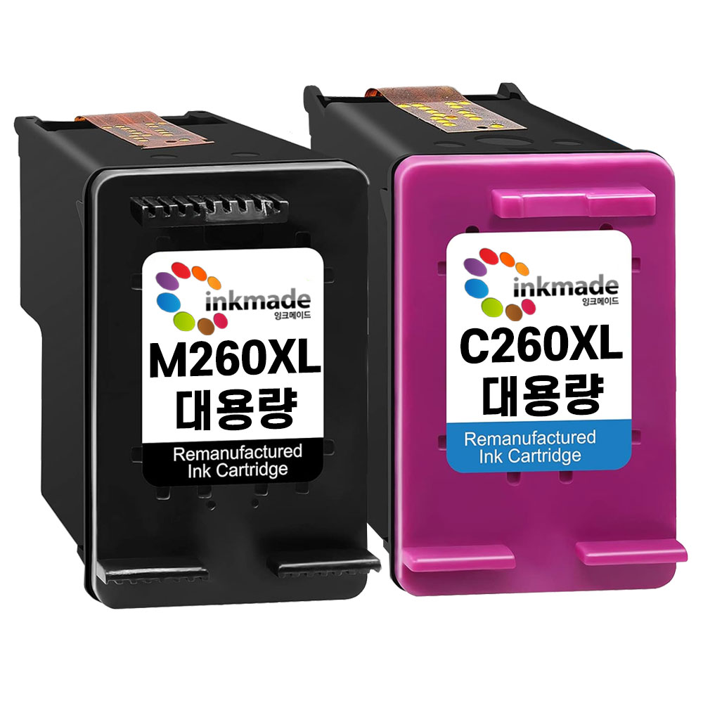 잉크메이드 INK-M260 INK-C260 대용량 재생잉크 세트 SL-J2160W SL-J2165W 41,500원