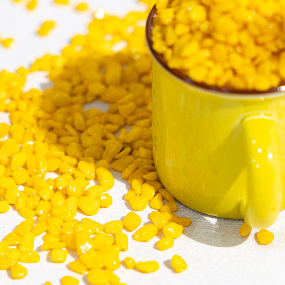 플라워트리 화분 어항 바닥재 프리미엄 칼라스톤 3~5mm 노랑 3,350원