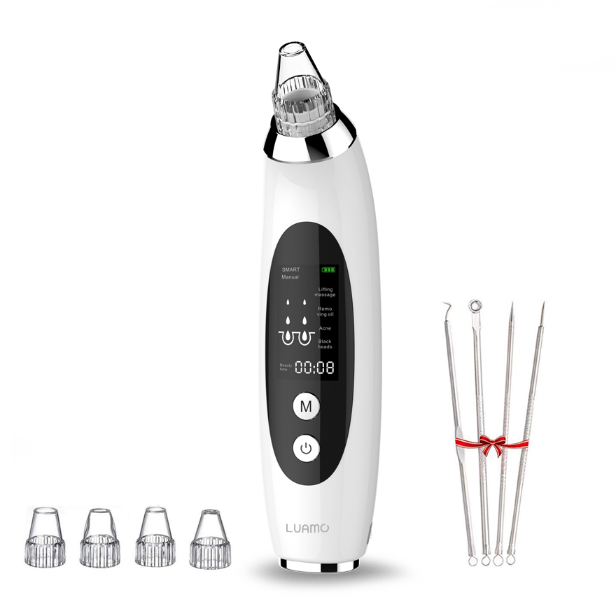 루아모 블랙헤드 앤 피지흡입기 V1 + 압출 핀셋 4종 세트, V1(피지흡입기), 혼합색상 34,800원