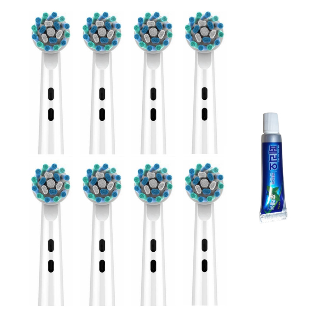 티커스트 오랄비 호환 크로스액션 전동 칫솔모 EB50-X 8개입 + 페리오 미니 치약, 1세트 17,750원