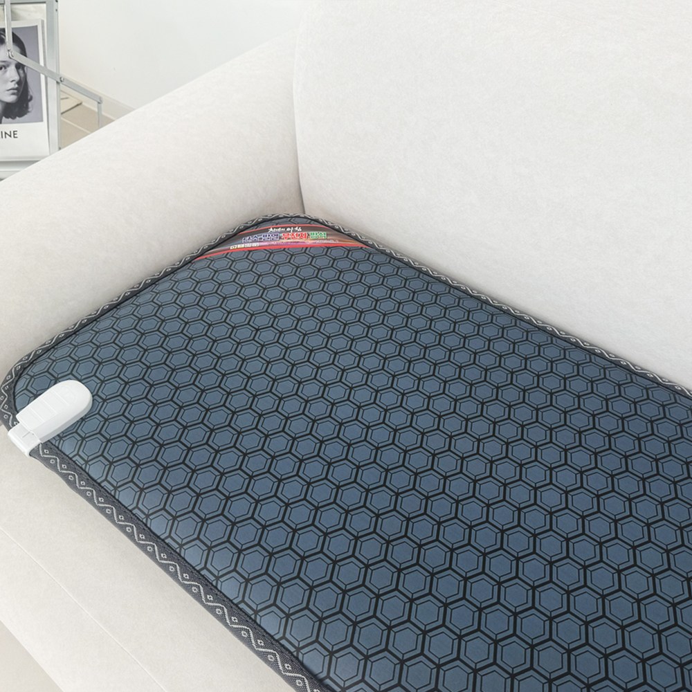 한일의료기 전자파없는 EMF 그래핀 탄소 온열 쇼파용 전기방석, 5단, 네이비 78,900원