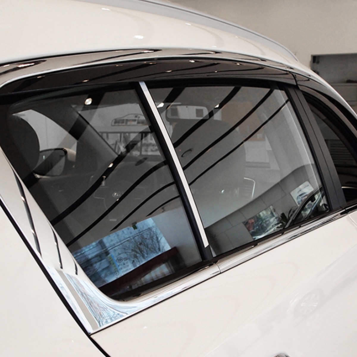 뭉구카 AC 스포티지 QL 블랙 다이아몬드 도어바이져 자동차 빗물받이 스모그바이저 자동차 햇빛가리개 썬바이저 D943 6pcs 2015년~2020년, 크롬 블랙 투톤, 기아 스포티지 QL 88,800원