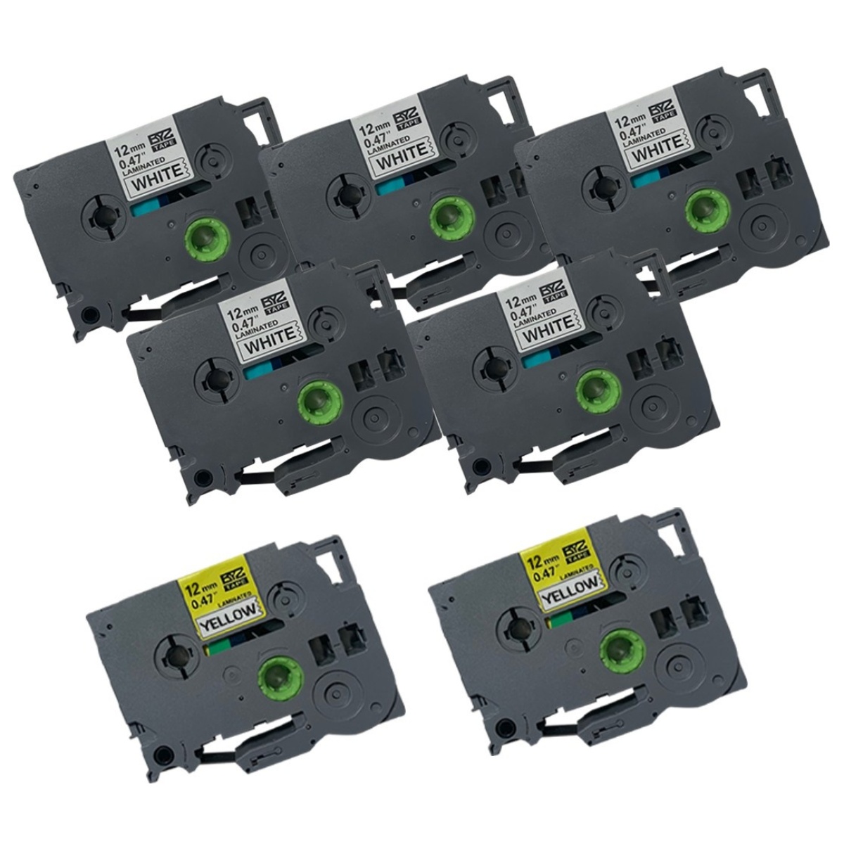 브라더사 호환 라벨테이프 12mm 7개 세트 상품 16,800원