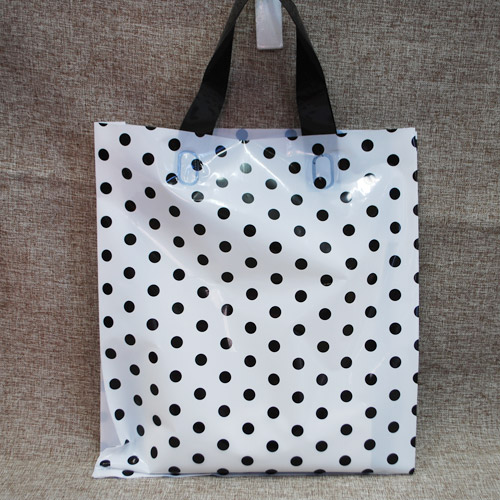 비닐쇼핑백 루프쇼핑백 블랙땡땡, 50장 18,640원