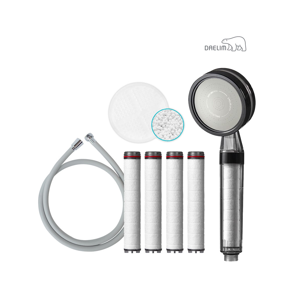 대림바스 디클린샤워기+리필필터+세라믹볼+샤워호스(그레이)SET 62,100원