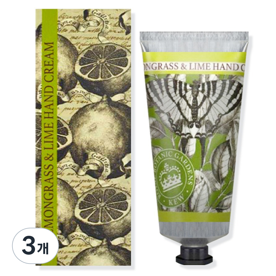 큐가든 레몬그라스 & 라임 핸드크림, 3개, 75ml 86,400원
