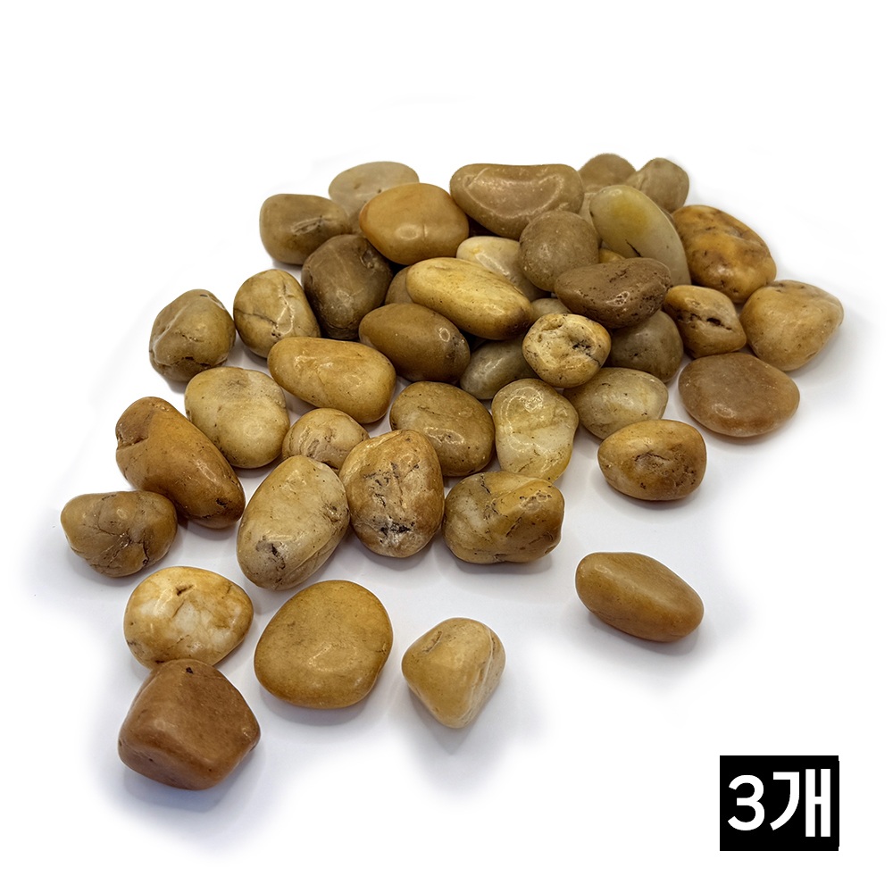 황자갈 우화석 20-40mm 유광 광택자갈, 1kg, 3개 11,600원