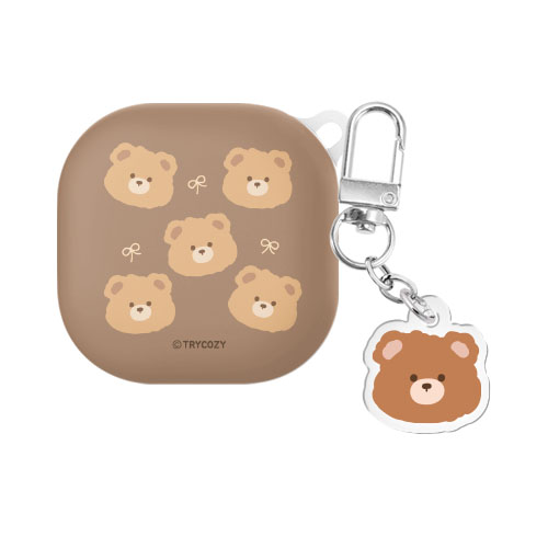 퍼지베어 리본 버즈라이브/버즈3/버즈3프로 하드 케이스 +아크릴 키링 세트 8,900원