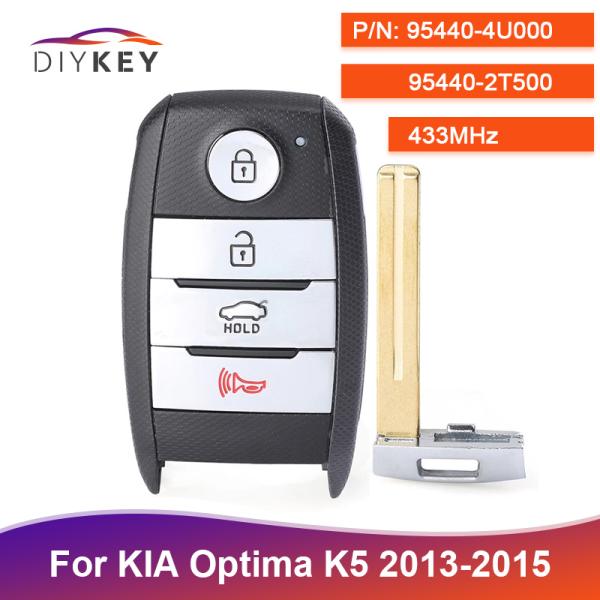 스마트키  DIYKEY PN 95440-4U000 95440-2T500 KIA Optima K5 2013 2014 2015 SY5XMFNA433 433MHz 스마트 원격 4 버튼 51,530원