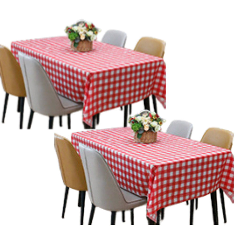 모노플리 일회용 파티 테이블보 2p, 레드체크, 274 x 137 cm 7,520원