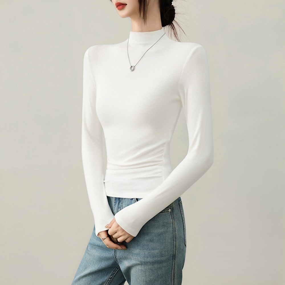 yuviny(유비니) 봄 가을 겨울 여성 이너  기모안감 반목 긴팔티셔츠 ZZ0003 15,500원