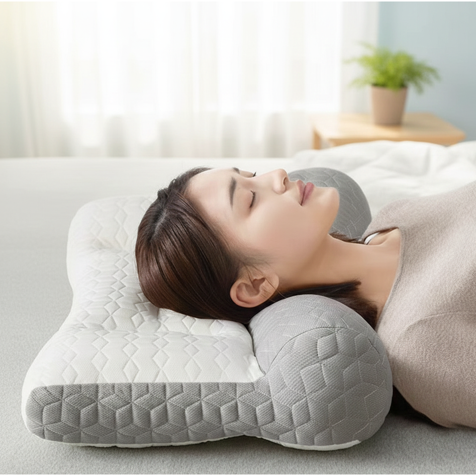 새로하 목이 편한 라텍스 메모리폼 경추베개, 단일색상, 1개 16,000원