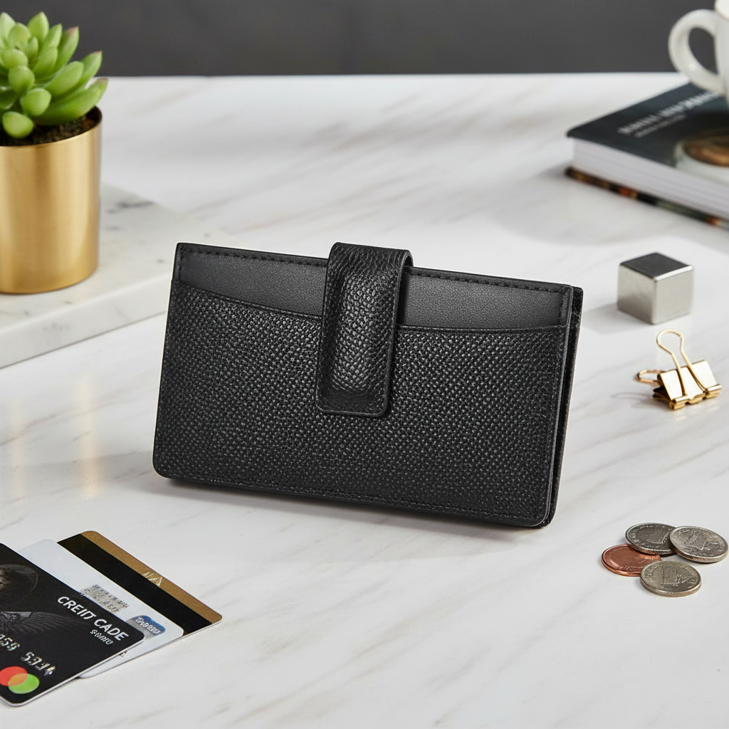 [정품/선물포장] 루이까또즈 유돈초이 컬렉션 남여공용 블랙 심플 모던 천연 소가죽 카드지갑 50,000원