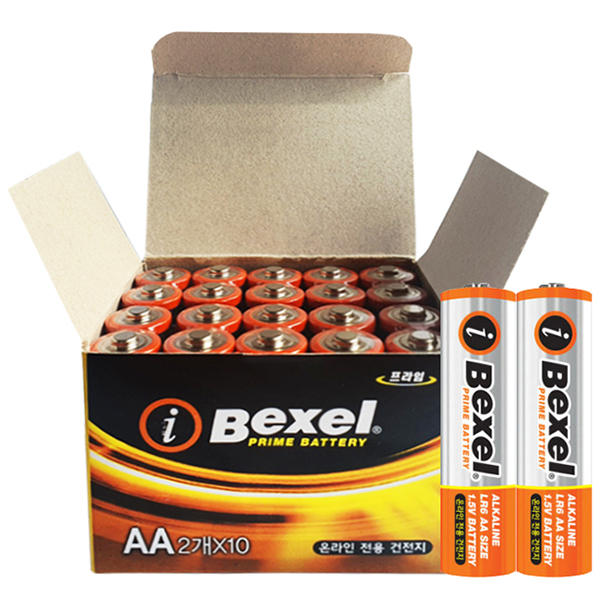 벡셀 알카라인 건전지 AA 2입 (벌크) 7,940원