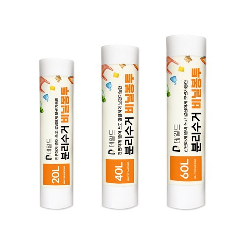 데일드 롤형 분리수거봉투 20L + 40L + 60L 세트 17,400원