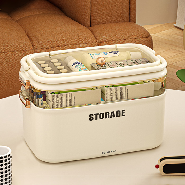 마켓플랜 프리미엄 다용도 3단 약통 수납 케이스 대형 16,390원