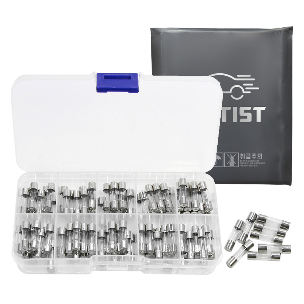 차티스트 차량용 유리관 퓨즈 0.5~30A 100p 세트 8,700원