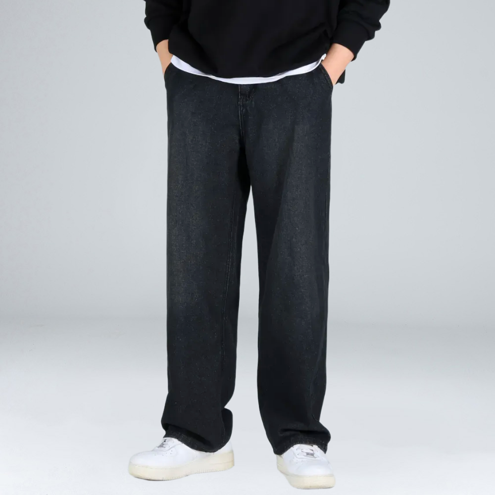 이브클로젯 남성용 숏/일반/롱 기장 뒷 밴딩 세미 와이드 청바지 6693-1 37,300원