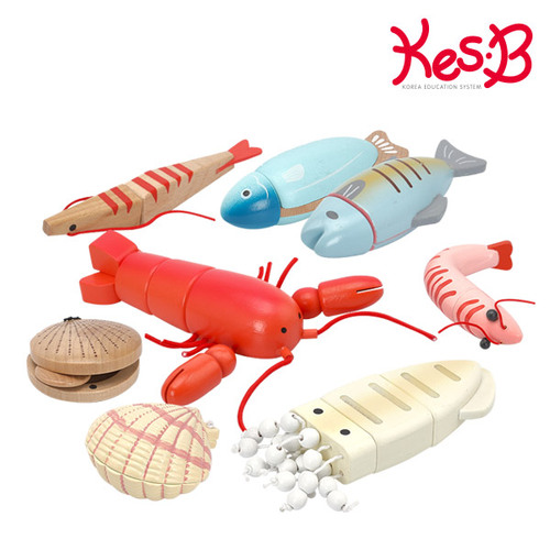 [캐스B] 플레이 빅토리아 씨푸드파티(2251) 원목 자석자르기 시장 물고기 생선 소꿉놀이 75,000원