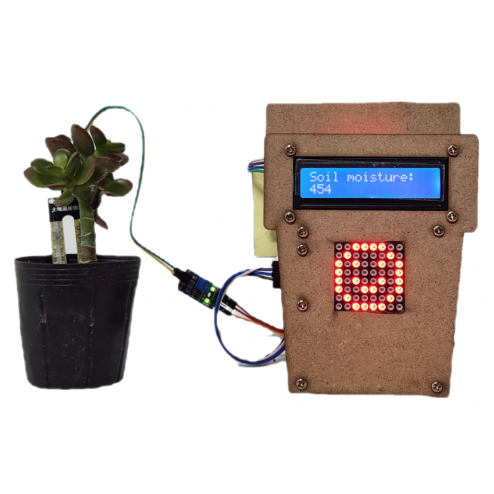 아두이노 스마트 팜 - 화분 물 관리 키트 토양습도센서 LCD 실시간표시 도트매트릭스 이모션기능 / 코딩교구 /코딩교육 40,770원
