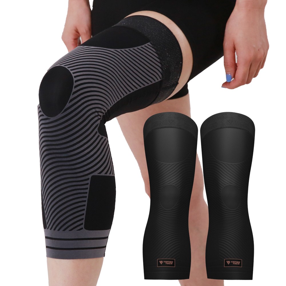 테이핑테크 스웨이드 무릎보호대 테이핑 등산 런닝 슬개골 골프 테니스, 블랙, 1세트 14,800원