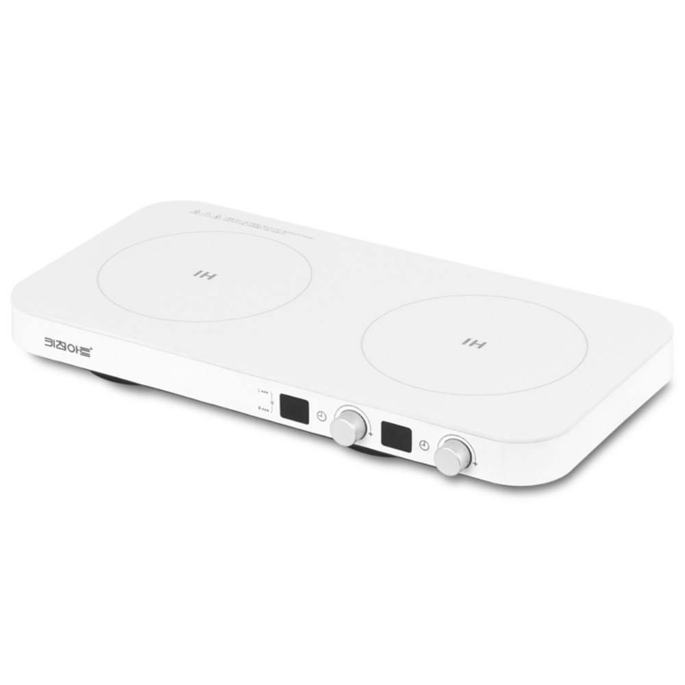 키친아트 라팔 인덕션 2구 + 와이드그릴팬, KI-2800FS(단품 화이트), 프리스탠딩 106,900원