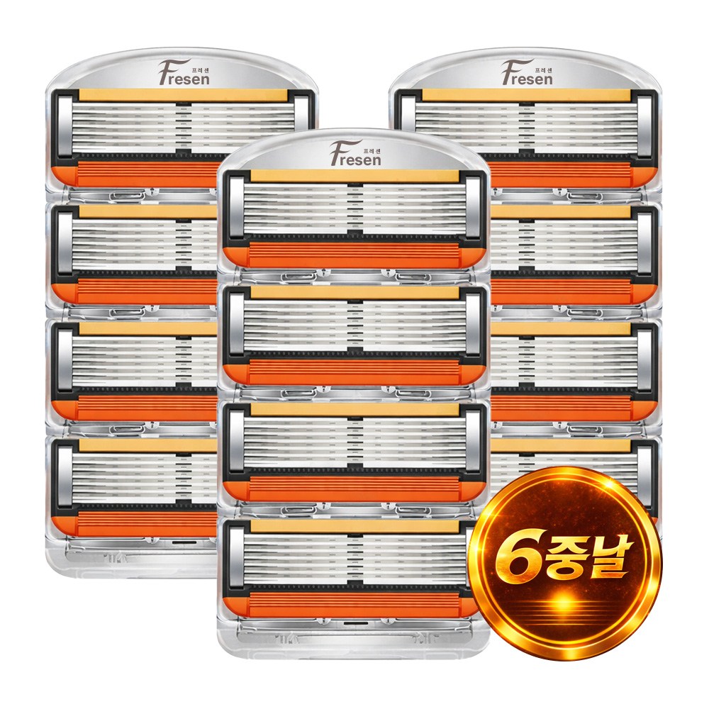프레센 26년 NEW 신형 프로글라이드 6중날 면도날 리필 세트 질레트 호환용, 3세트, 4개입 12,900원