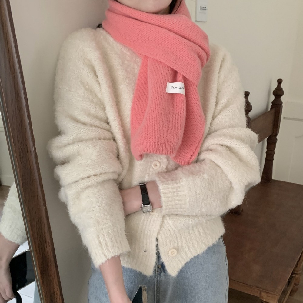 드로우데이즈 포근한 쁘띠 머플러 소프트 터치 니트 목도리 6colors 21,000원