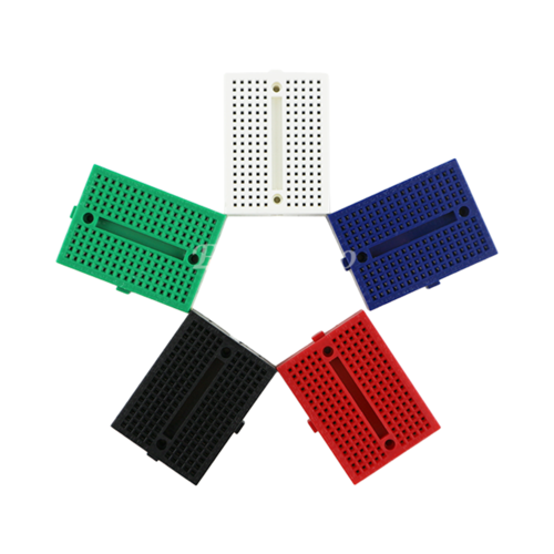 미니 브레드보드 170홀 (검정색), 1개 400원