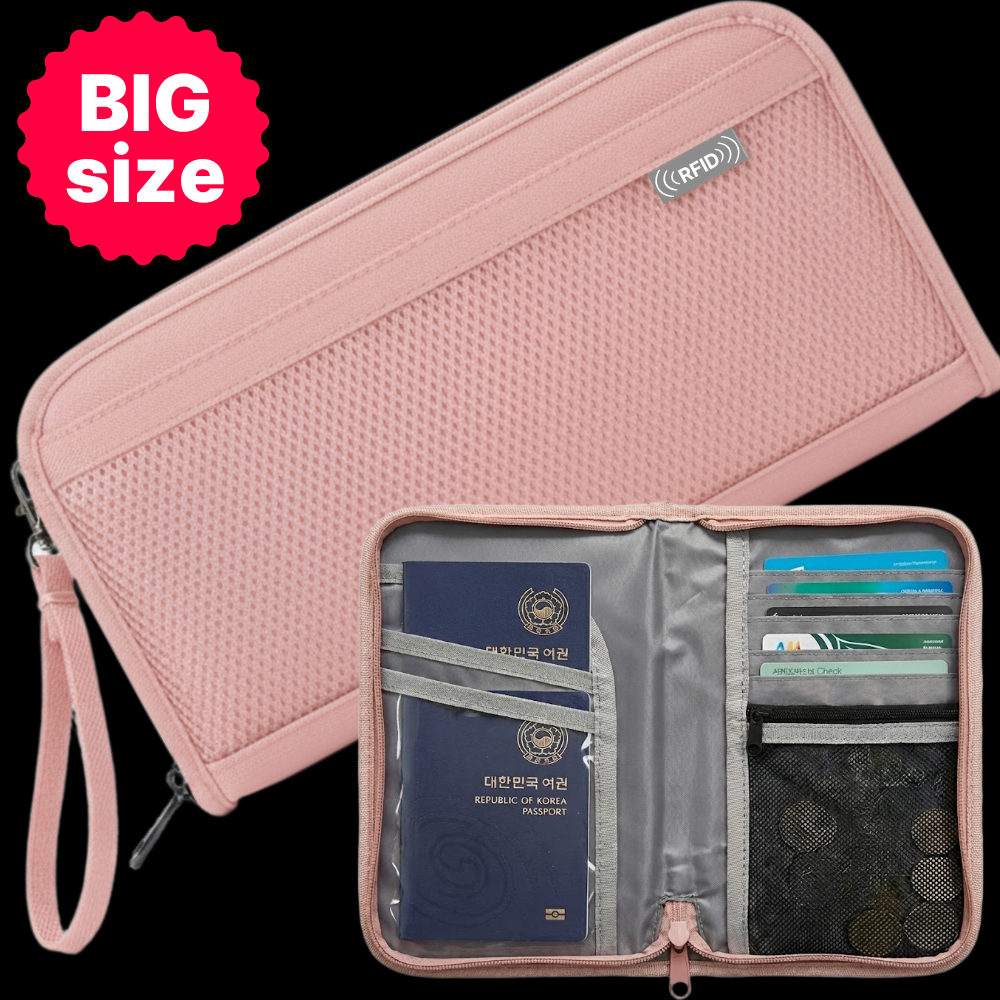 윌카 여행 갈 때 필수 스키밍 방지 RFID 차단 지갑 가족 여권 케이스 파우치 13,950원