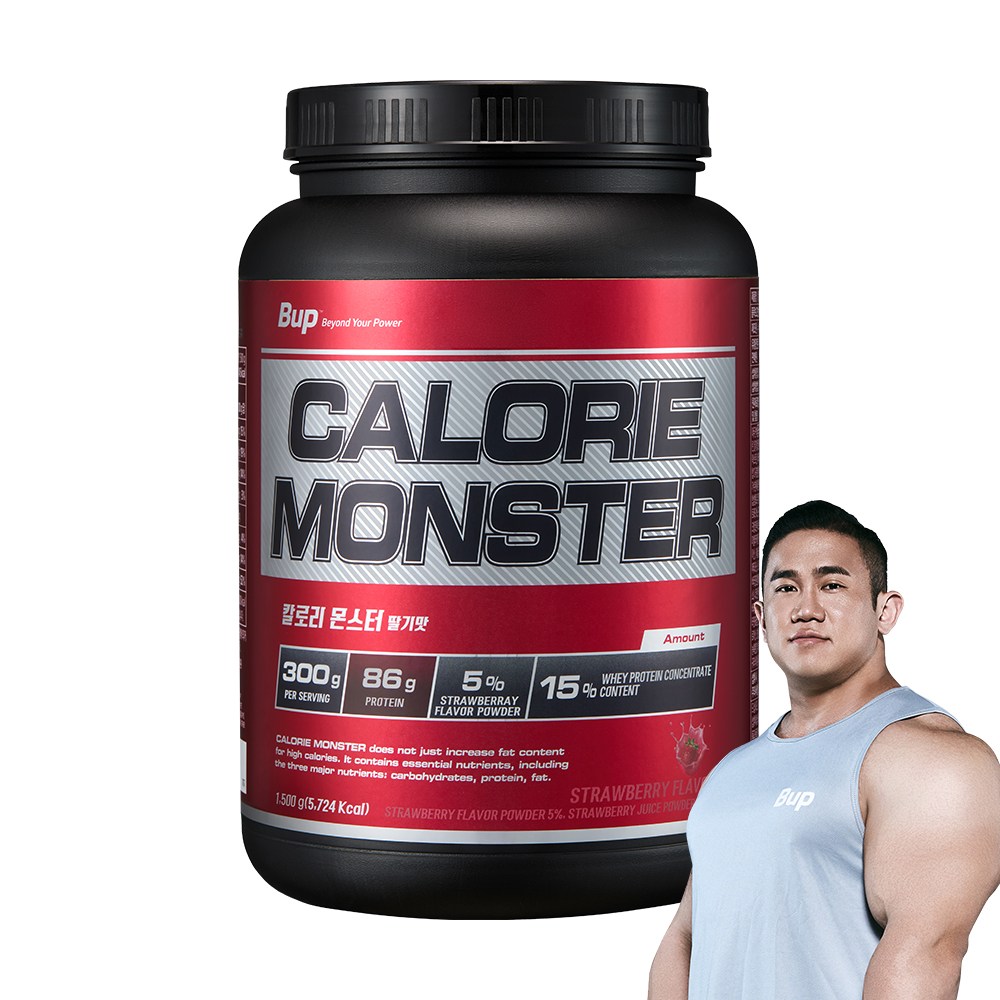 비유피 칼로리몬스터 딸기맛 체중증가 게이너, 1개, 1.5kg 35,800원