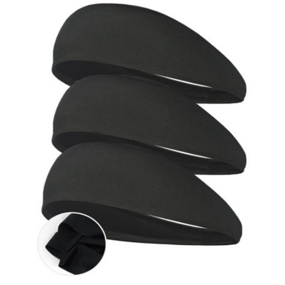 니즈데어 스포츠 와이드 쿨링 기능성 헤어밴드 기획, 3개, 가장찐한블랙 20,800원