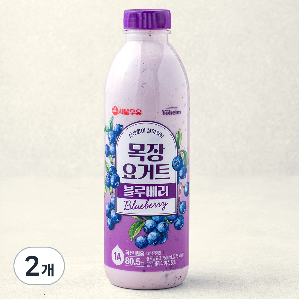 [로켓프레시] 서울우유 신선함이 살아있는 목장 요거트 블루베리 7,190원