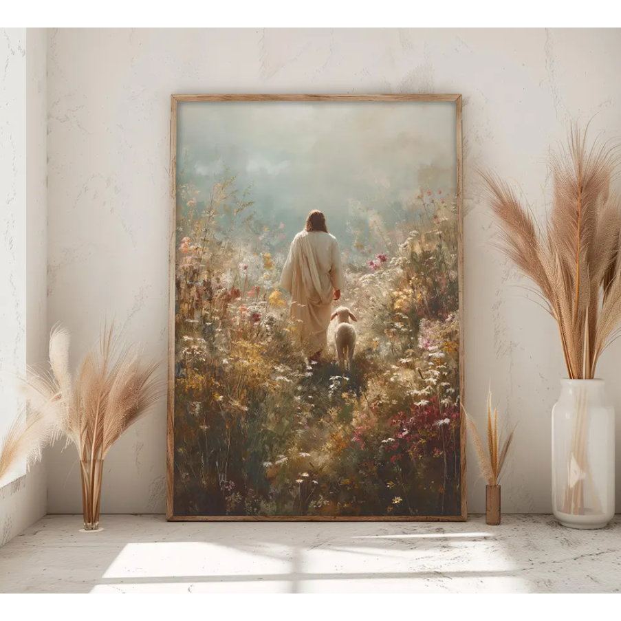 선한 목자 예수님 가로형 세로형 신앙 성경 잃어버린 양 교회 기독교 집들이 선물, 우드 249,000원