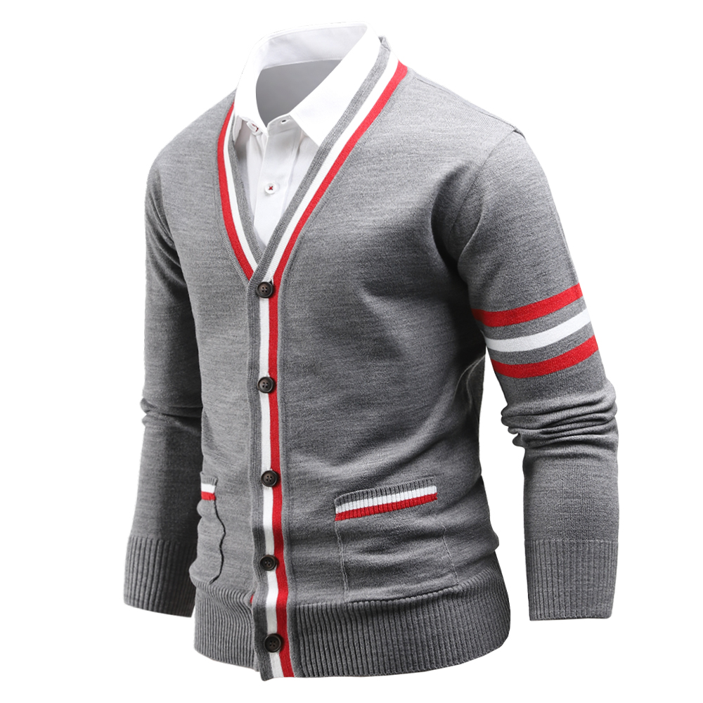 다꾸앙 남성용 쓰리배색 니트 가디건 D03O3_og2618 39,800원