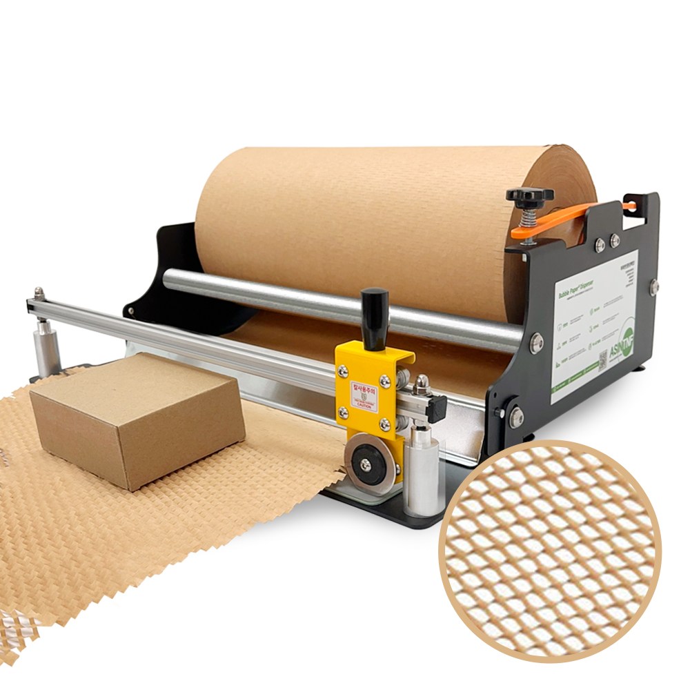 종이완충재 종이완충제 종이뽁뽁이 습자지 친환경포장 버블페이퍼 디스펜서 390mm 62,000원