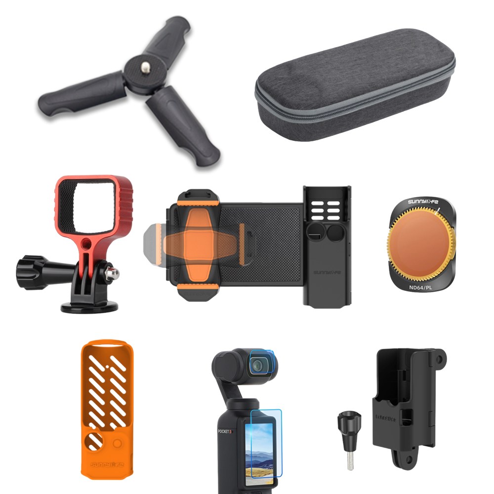 DJI 오즈모 포켓3 전용 액세서리 모음전 보호필름 삼각대 가방 거치대 케이스 마운트 커버 스마트폰 홀더 2,500원