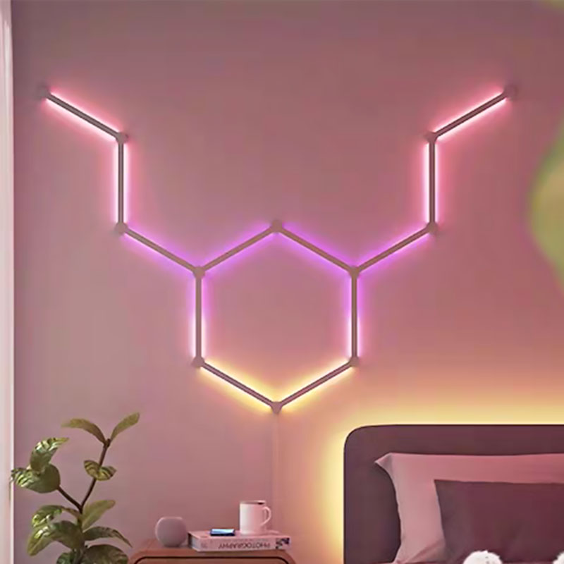 Meyuge DIY 조립식 벽조명 간접조명 RGB 스마트 모듈식 패널 인테리어 게이밍책상led등 125,000원