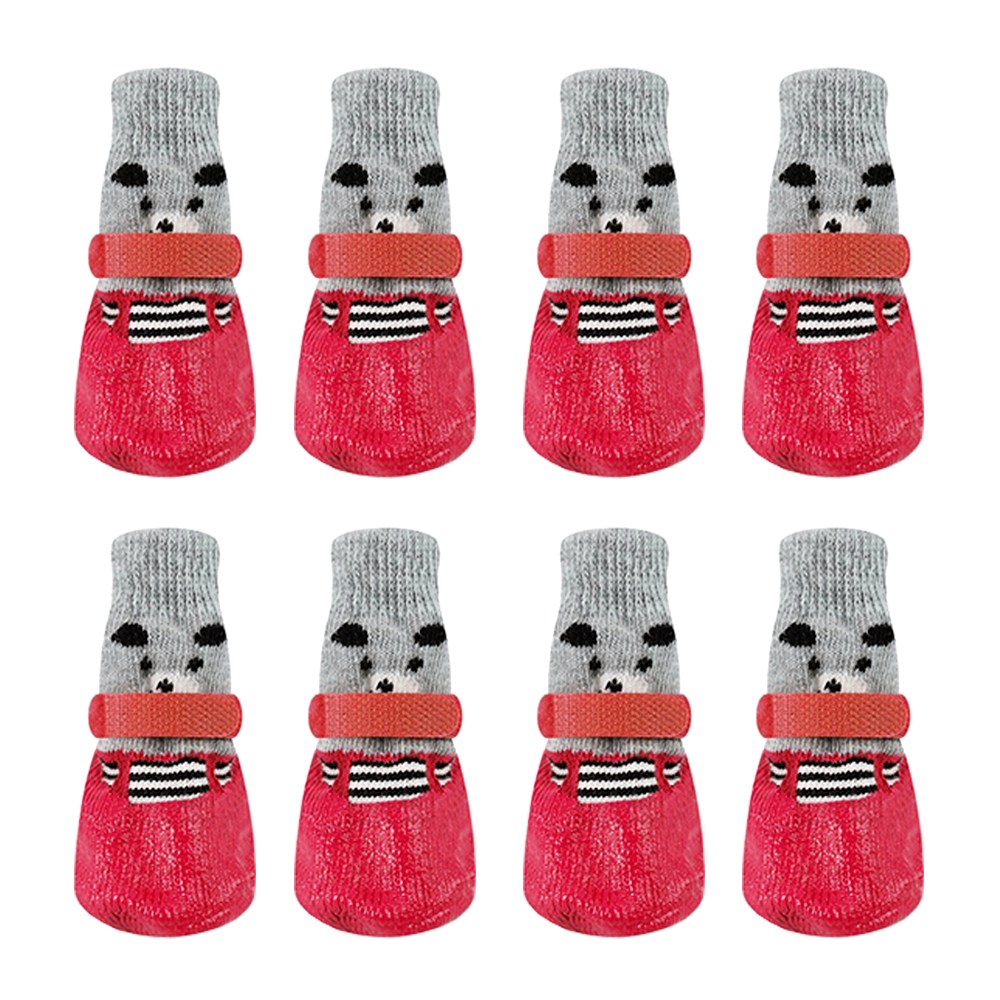 펫카소 강아지신발 곰돌이 방수양말 8개, 현재가 19,980원
